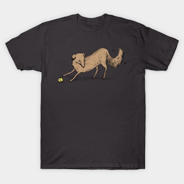 Playful Dog T-Shirt by Sophie Corrigan